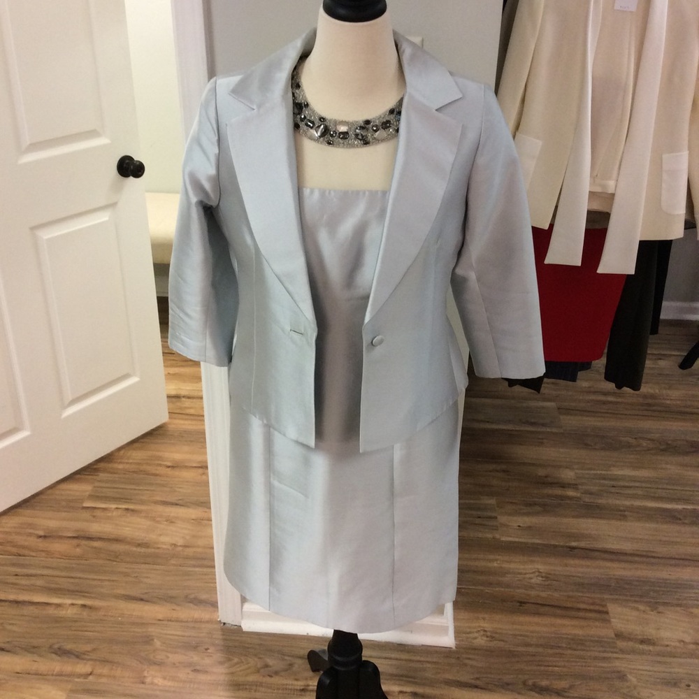 Teri Jon dress and blazer set
